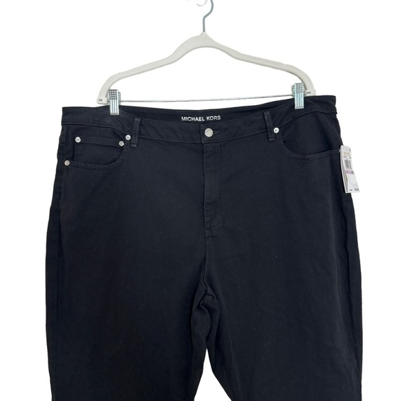 NWT MICHAEL MICHAEL KORS Black Wide Leg Crop Pant Size 22W - Picture 3 of 7